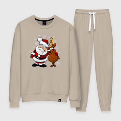 Женский костюм Санта и олень