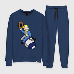 Костюм хлопковый женский Vault boy - bomb rider, цвет: тёмно-синий