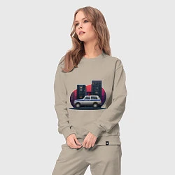 Костюм хлопковый женский Lada Niva 4x4 Милиция, цвет: миндальный — фото 2
