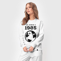 Костюм хлопковый женский На Земле с 1985 с краской на светлом, цвет: белый — фото 2