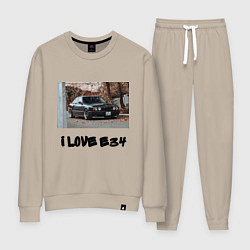 Костюм хлопковый женский E34 Pack, цвет: миндальный