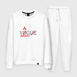 Костюм хлопковый женский VAG not VOGUE, цвет: белый