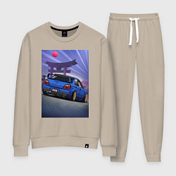 Женский костюм Быстрая машина под аркой