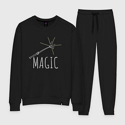 Женский костюм Magic надпись и волшебная палка