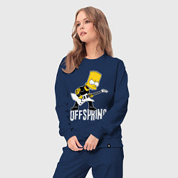 Костюм хлопковый женский Offspring Барт Симпсон рокер, цвет: тёмно-синий — фото 2