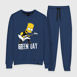 Костюм хлопковый женский Green Day Барт Симпсон рокер, цвет: тёмно-синий