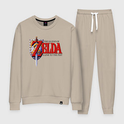 Костюм хлопковый женский The Legend of Zelda game, цвет: миндальный
