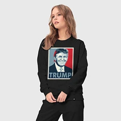 Костюм хлопковый женский Trump, цвет: черный — фото 2