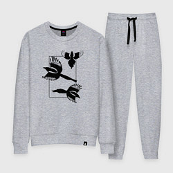 Женский костюм Сороки в прямоугольнике минимализм