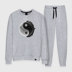 Женский костюм Черно-белая инь янь