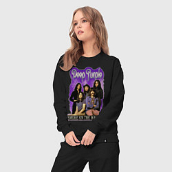 Костюм хлопковый женский Deep Purple rock, цвет: черный — фото 2