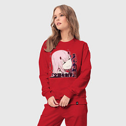 Костюм хлопковый женский Anime X Girl, цвет: красный — фото 2