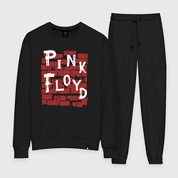 Костюм хлопковый женский Рок музыка pink floyd стена, цвет: черный