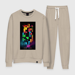 Женский костюм Цветной тетрис