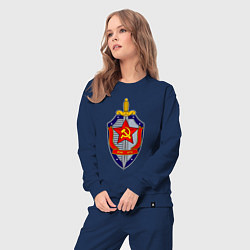 Костюм хлопковый женский ВЧК КГБ, цвет: тёмно-синий — фото 2