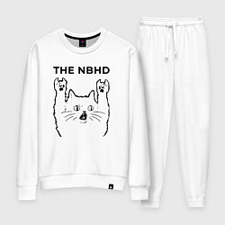 Костюм хлопковый женский The Neighbourhood - rock cat, цвет: белый