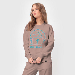 Костюм хлопковый женский Denver basket, цвет: пыльно-розовый — фото 2