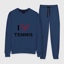 Костюм хлопковый женский I Love Tennis, цвет: тёмно-синий