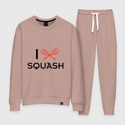 Костюм хлопковый женский I Love Squash, цвет: пыльно-розовый