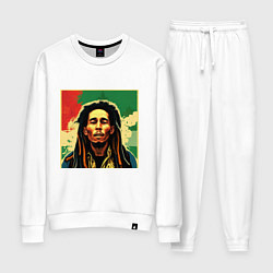 Женский костюм Боб Марли в красных цветах граффити