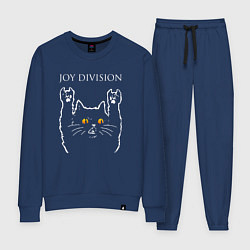 Костюм хлопковый женский Joy Division rock cat, цвет: тёмно-синий
