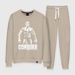 Костюм хлопковый женский Arnold conquer, цвет: миндальный