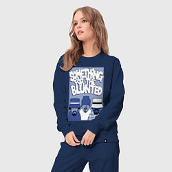 Костюм хлопковый женский Cypress hill - blunted, цвет: тёмно-синий — фото 2