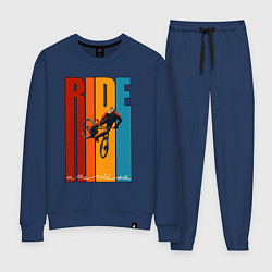 Костюм хлопковый женский MTB - ride, цвет: тёмно-синий