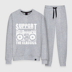 Костюм хлопковый женский Support the classic, цвет: меланж