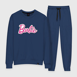 Костюм хлопковый женский Barbie title, цвет: тёмно-синий