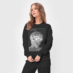 Костюм хлопковый женский Антиной star, цвет: черный — фото 2