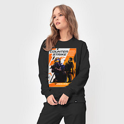 Костюм хлопковый женский КС 2 Азимов, цвет: черный — фото 2