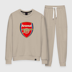 Костюм хлопковый женский Arsenal fc sport, цвет: миндальный