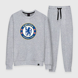 Костюм хлопковый женский Chelsea fc sport, цвет: меланж