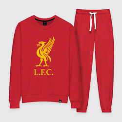 Костюм хлопковый женский Liverpool sport fc, цвет: красный