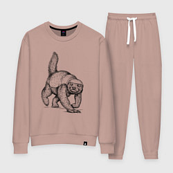 Женский костюм Медоед на бегу