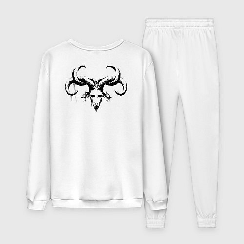 Женский костюм Демон сатана / Белый – фото 2