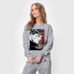 Костюм хлопковый женский Ханаяма, цвет: меланж — фото 2