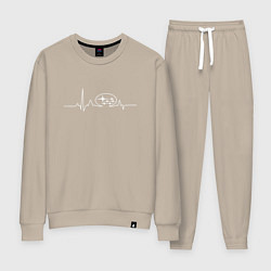 Женский костюм Кардиограмма subaru белая