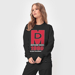 Костюм хлопковый женский Depeche Mode - Black Celebration album merch, цвет: черный — фото 2