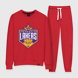 Костюм хлопковый женский Los Angelas Lakers star, цвет: красный