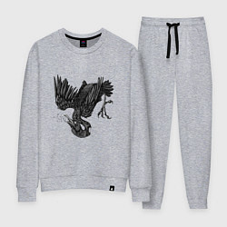 Костюм хлопковый женский Spiders, цвет: меланж