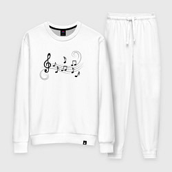 Женский костюм Ноты на волне