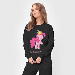 Костюм хлопковый женский Королева тортиков Пинки Пай, цвет: черный — фото 2