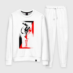 Женский костюм Боевые искуства black and red