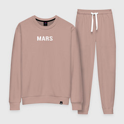 Костюм хлопковый женский Mars 30STM, цвет: пыльно-розовый