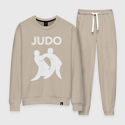 Костюм хлопковый женский Warriors judo, цвет: миндальный