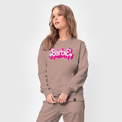 Костюм хлопковый женский Barbie pink, цвет: пыльно-розовый — фото 2