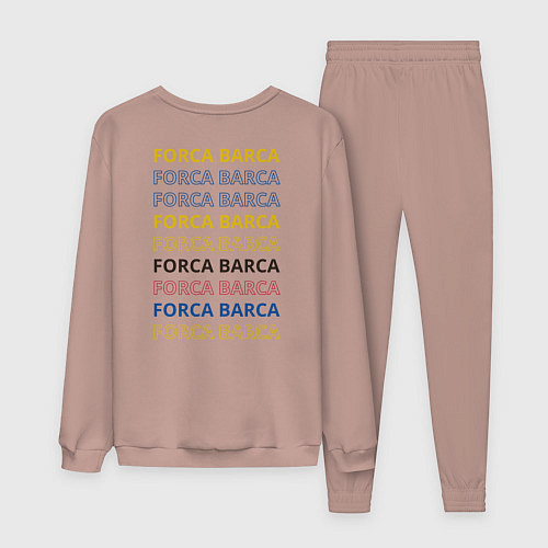 Женский костюм Футбольный клуб Барселона - с эмблемой / Пыльно-розовый – фото 2