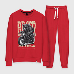 Женский костюм Байкер кабан на мотоцикле